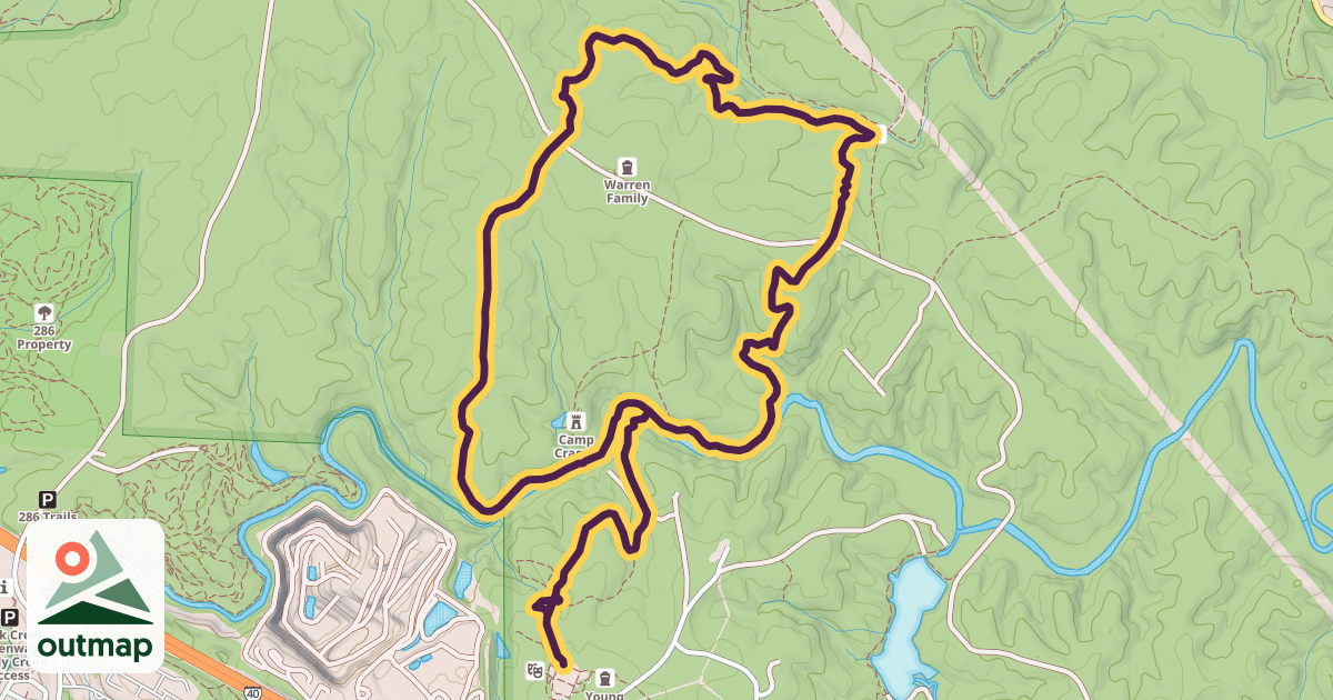 Map of Company Mill Trail