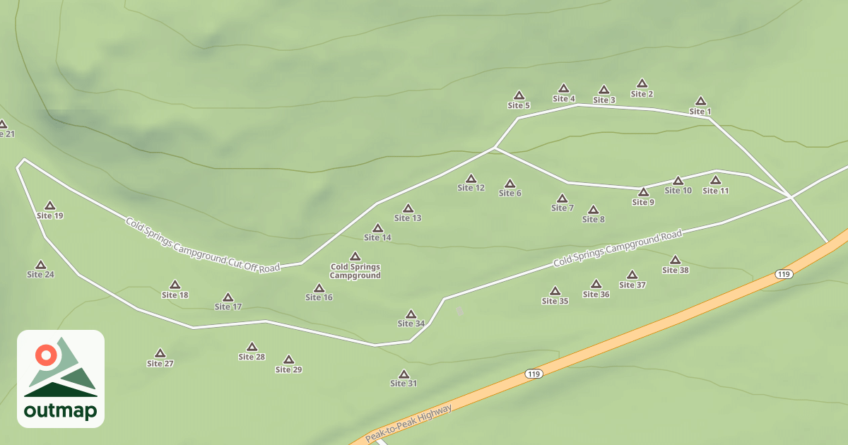Map of COLD SPRINGS CG
