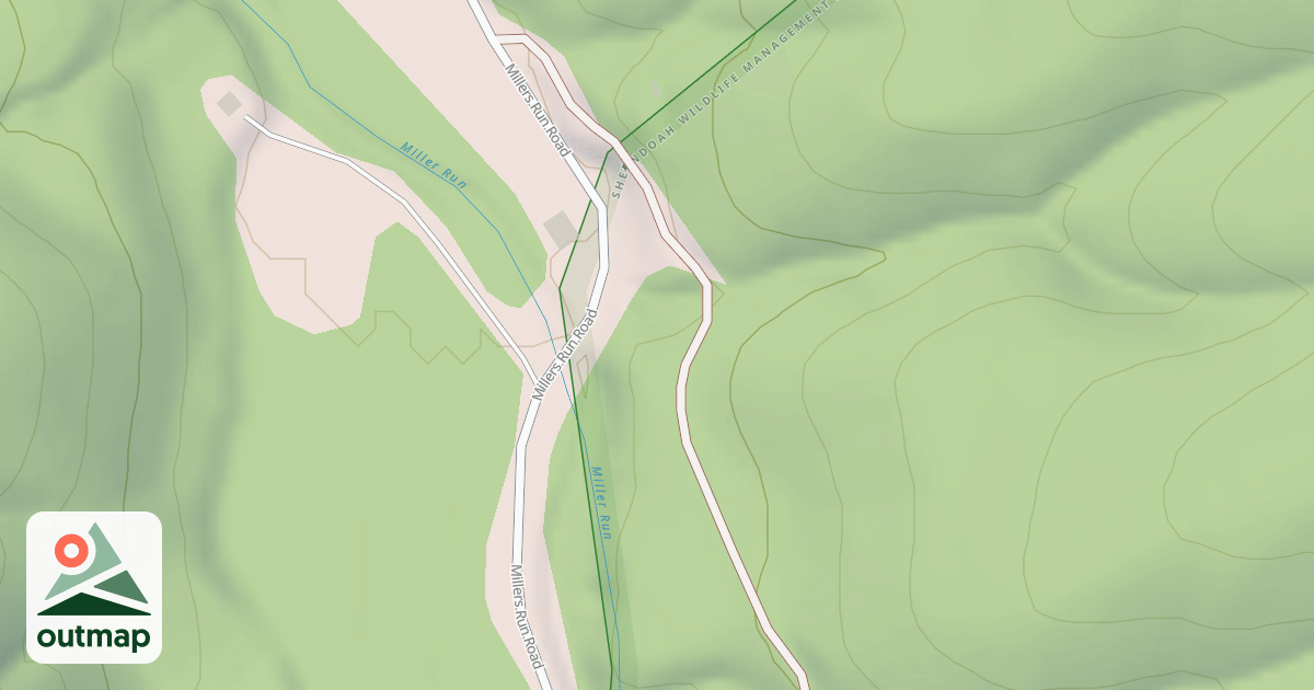 Map of MILLER RUN
