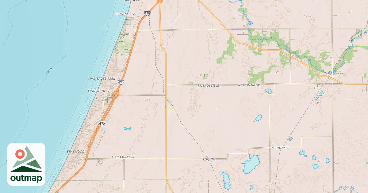Map of Van Buren Trail State Park