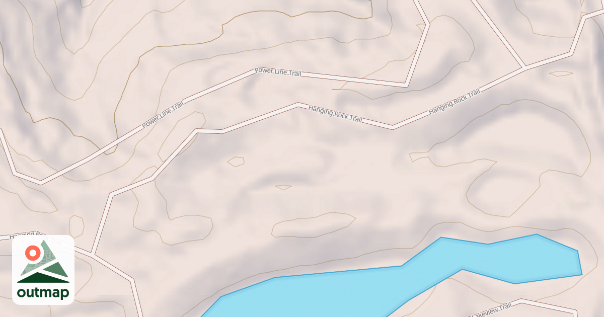 Map of Hanging Rock Loop