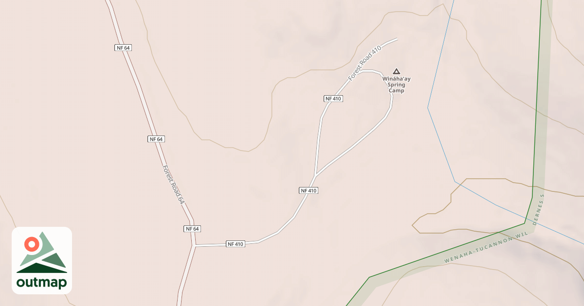 Map of SKYLINE SPRING CAMPGROUND