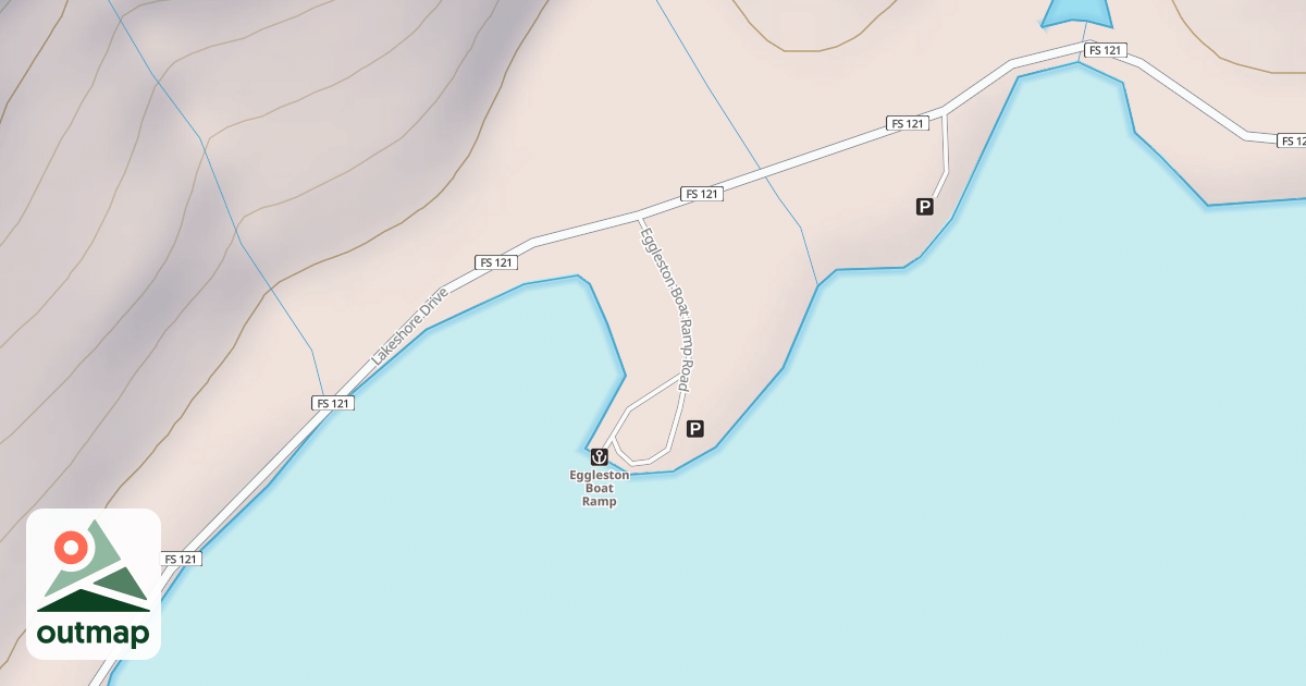 Map of EGGLESTON BOAT RAMP