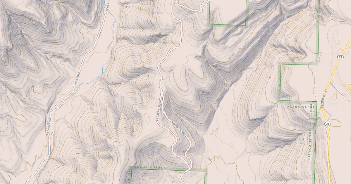 Map preview of USFS Motor Vehicle Use Map Roads {83C6FEFA-A6F7-4F55-ADE0-0A740FEF9F2C}