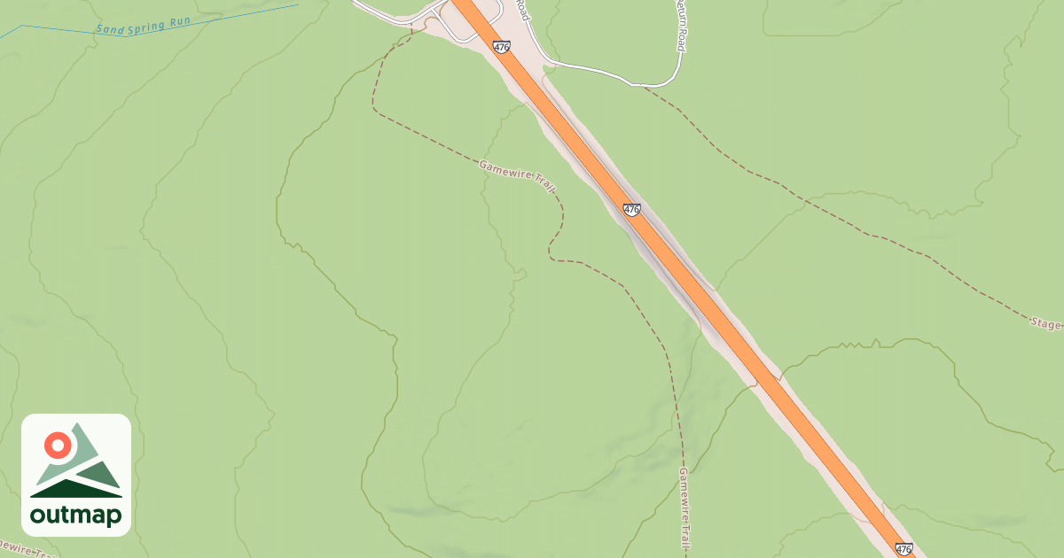 Map of Hickory Run State Park Trails