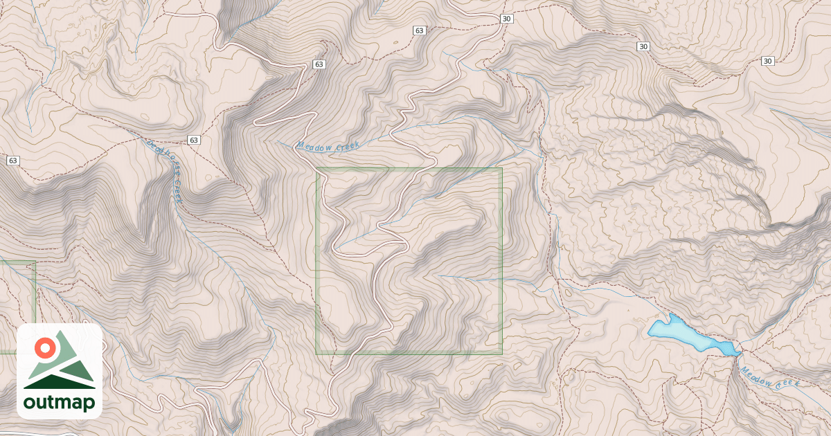Map of Deadhorse Creek