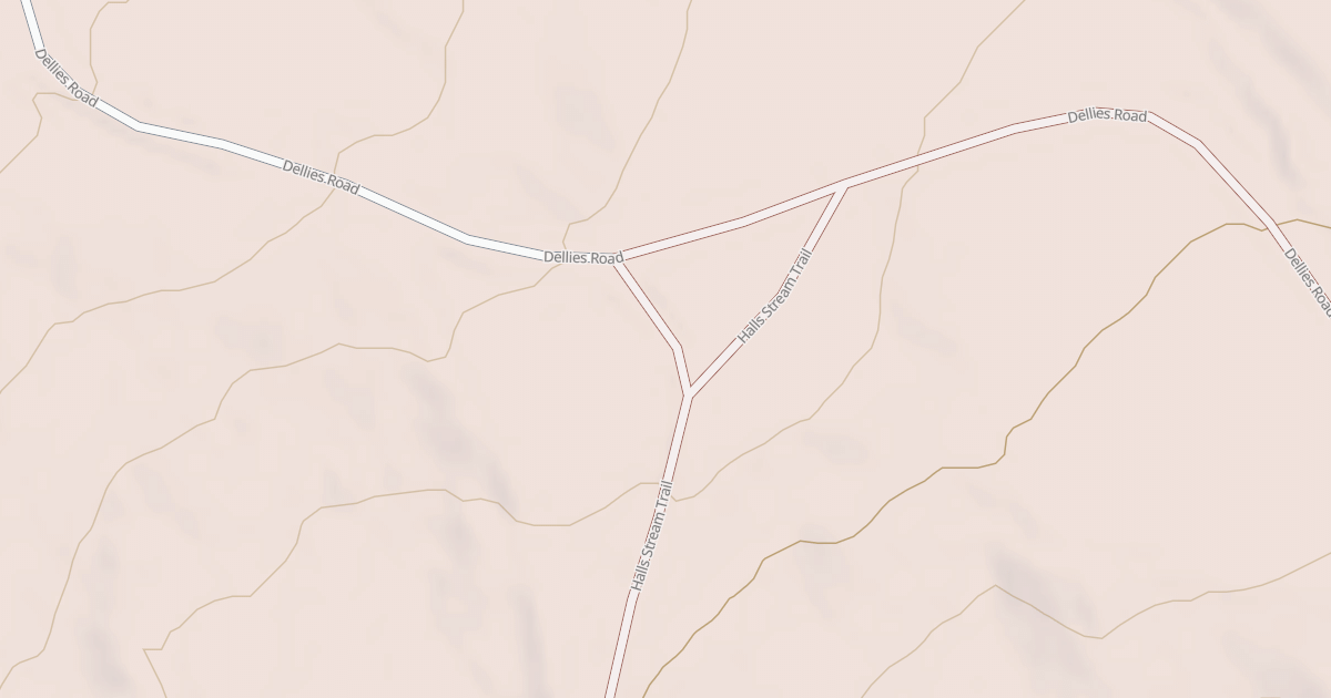 Map preview of Dellies Rd