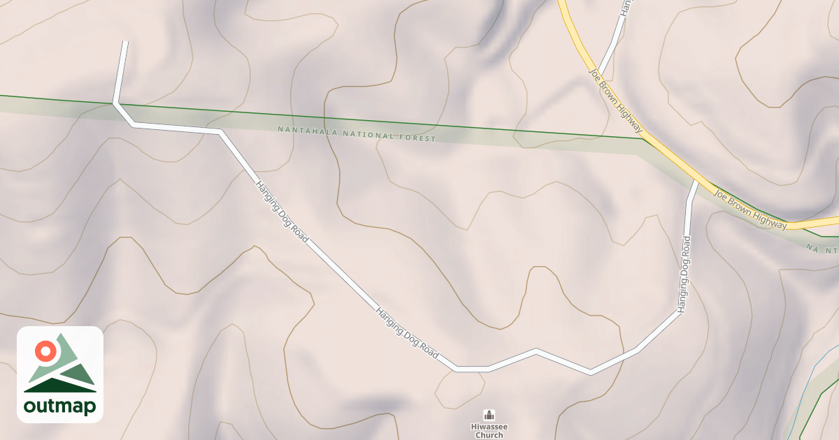 Map of HIAWASSEE CHURCH