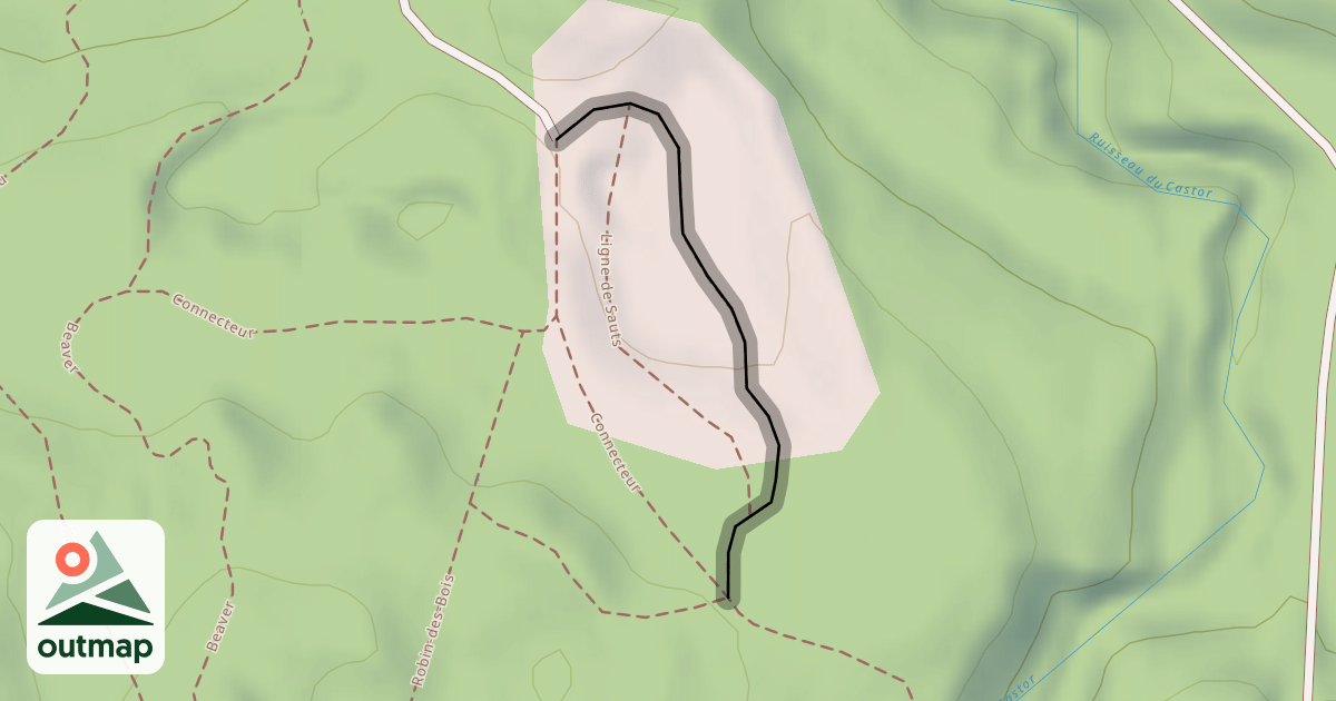 Map of Ligne de Sauts