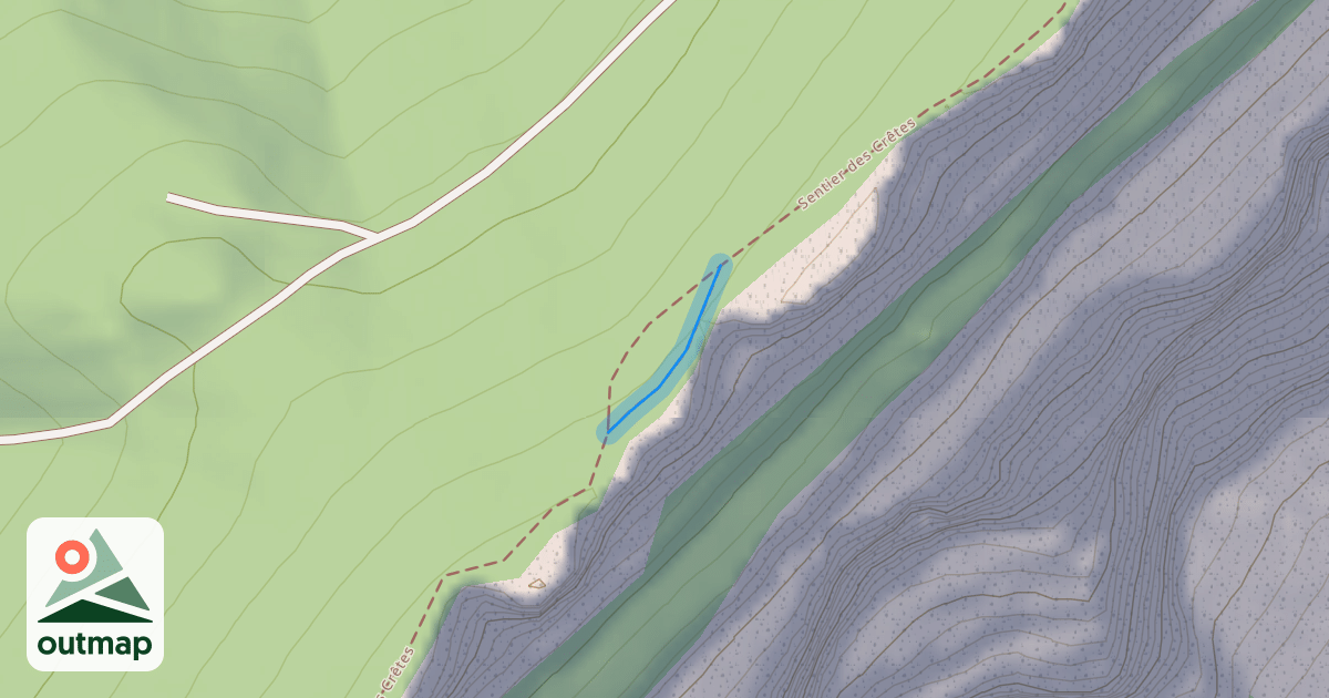 Map of Sentier des Crêtes