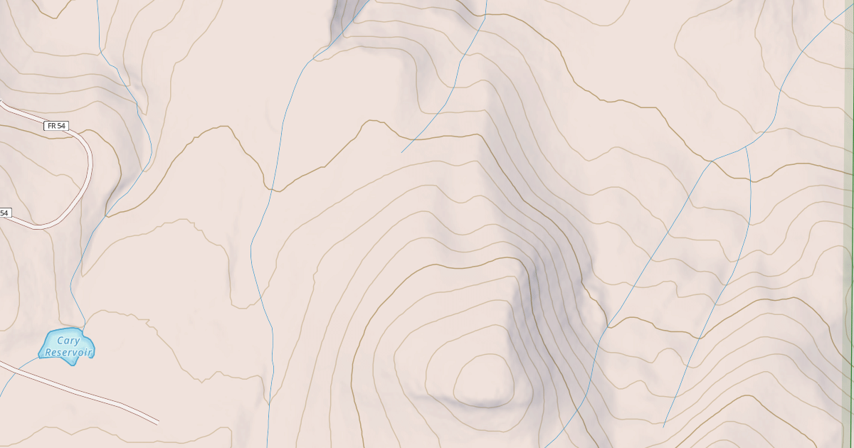 Map preview of CARY RES SPUR