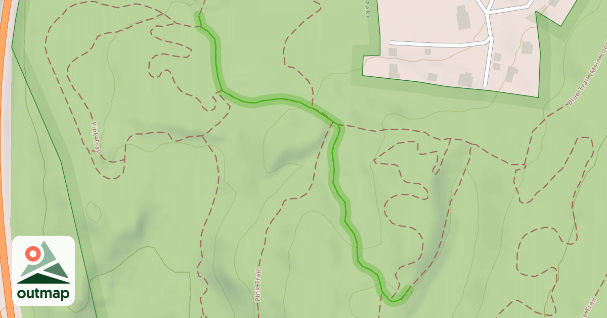 Map of Blue Trail (Lot Spur)