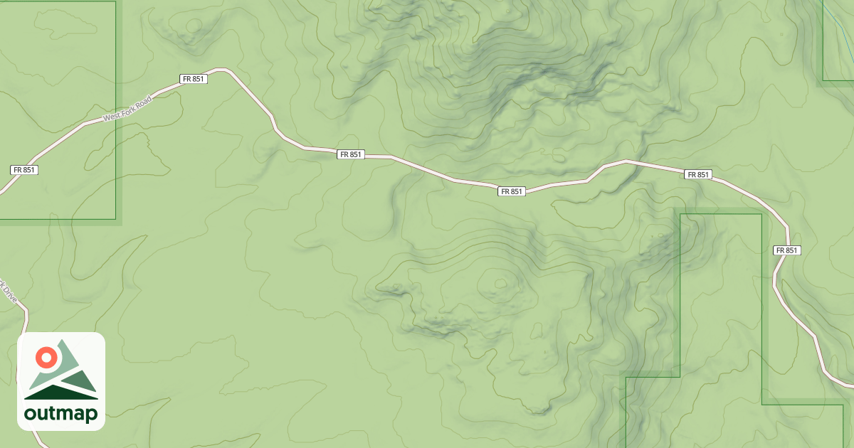 Map of DIPPING VAT ROAD