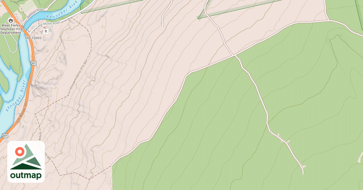 Map of Maine Statewide ATV Trails 50
