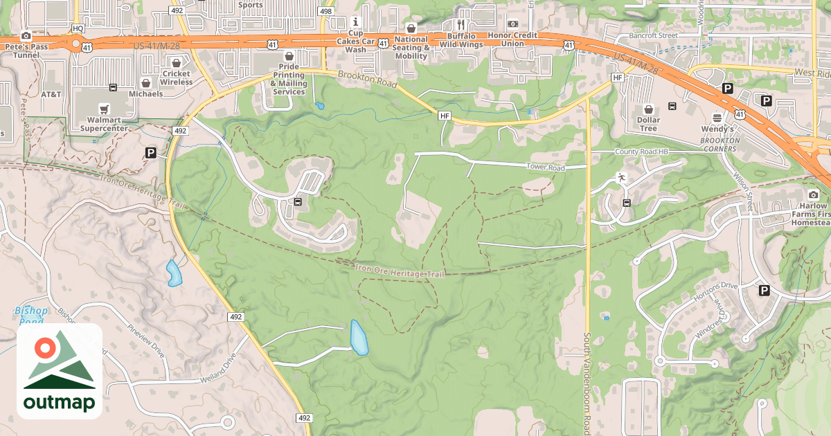 Map of Iron Ore Heritage Trail