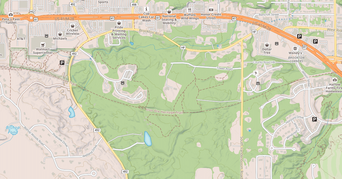 Map preview of Iron Ore Heritage Trail