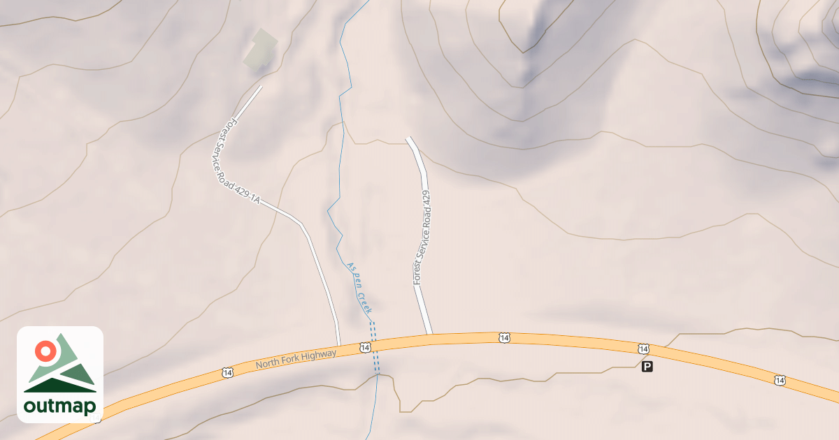 Map of ASPEN CREEK