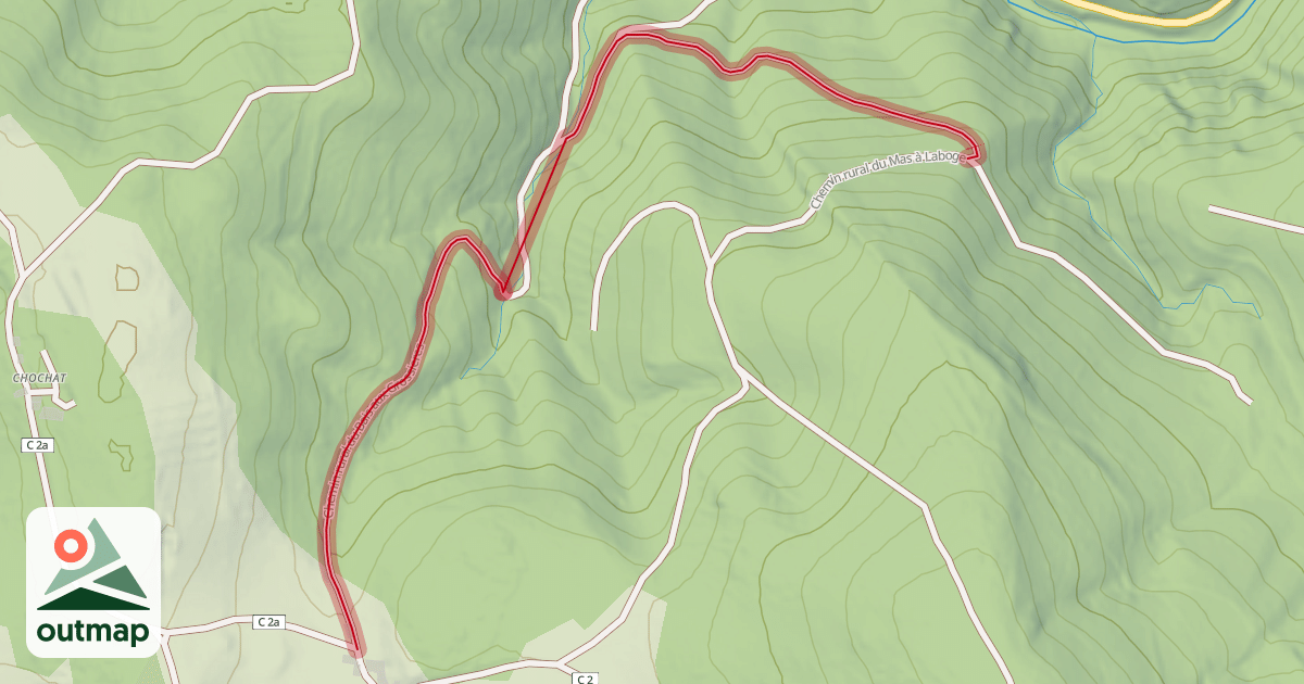 Map of Chemin rural du Bais aux Grossieres