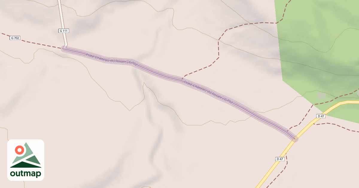 Map of Piste Chateau du Rouet - G702