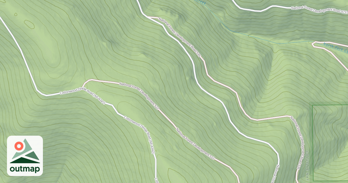 Map of USFS Motor Vehicle Use Map Roads {5A22AB67-E5C4-4E7C-927F-0E7A02AFB765}