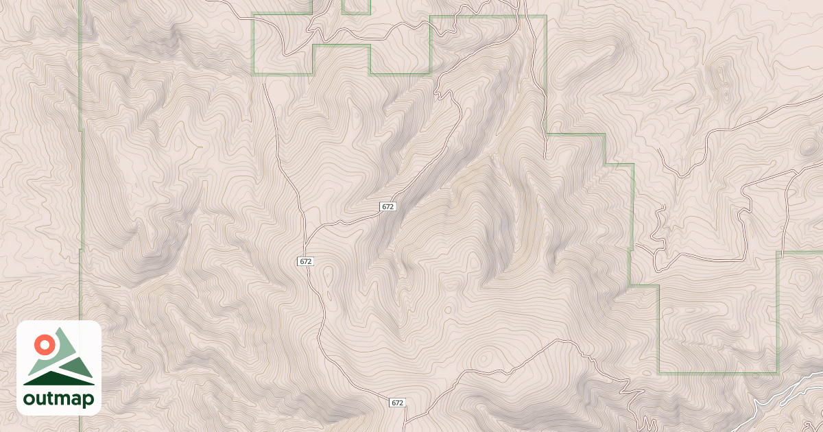 Map of Comb Creek