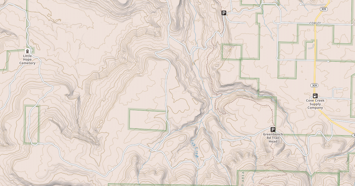 Map preview of GREEN BENCH