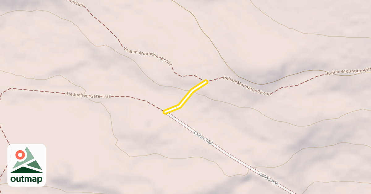 Map of Hedgehog Gate Trail