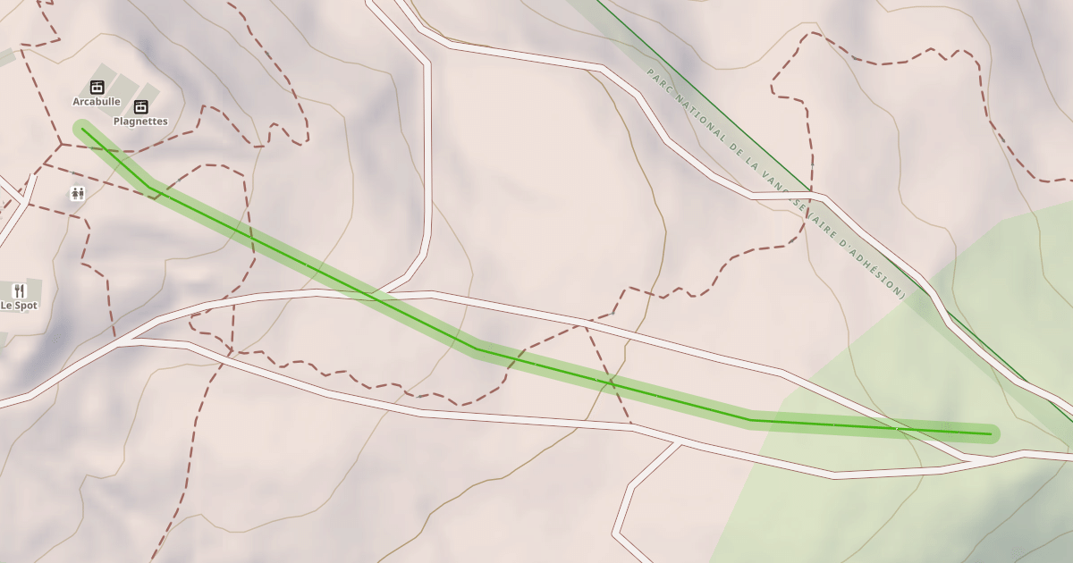 Map preview of Col de la Chal