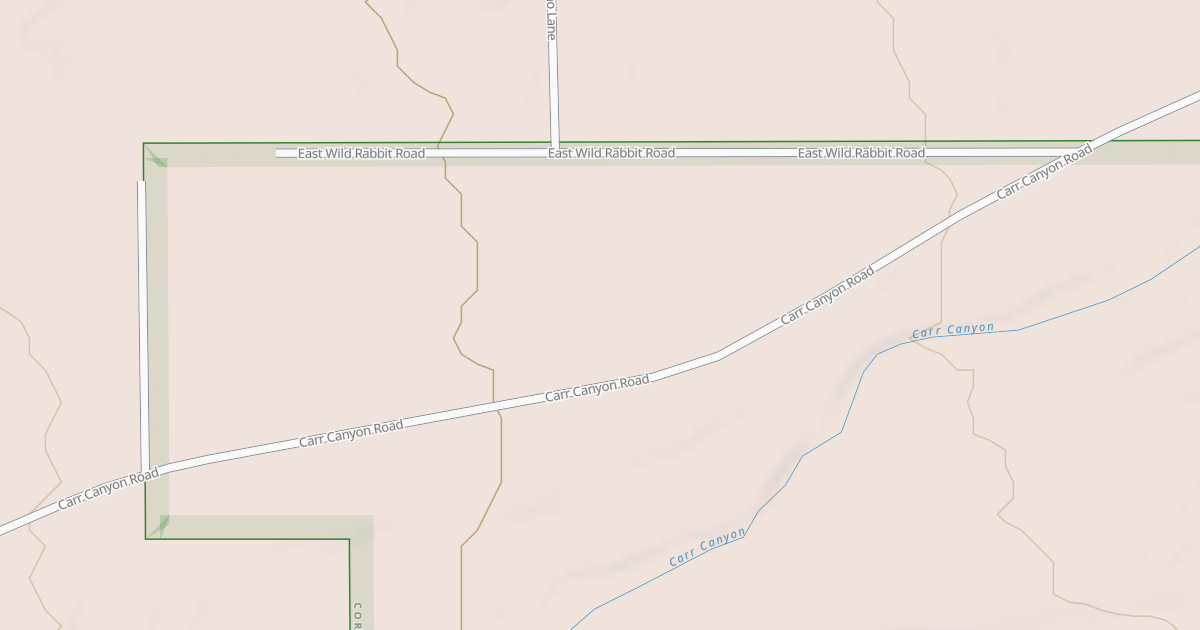 Map preview of CARR CANYON