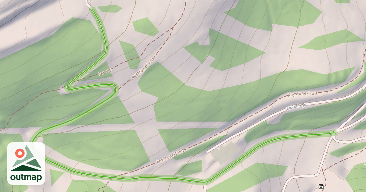 Map of Mid Mtn