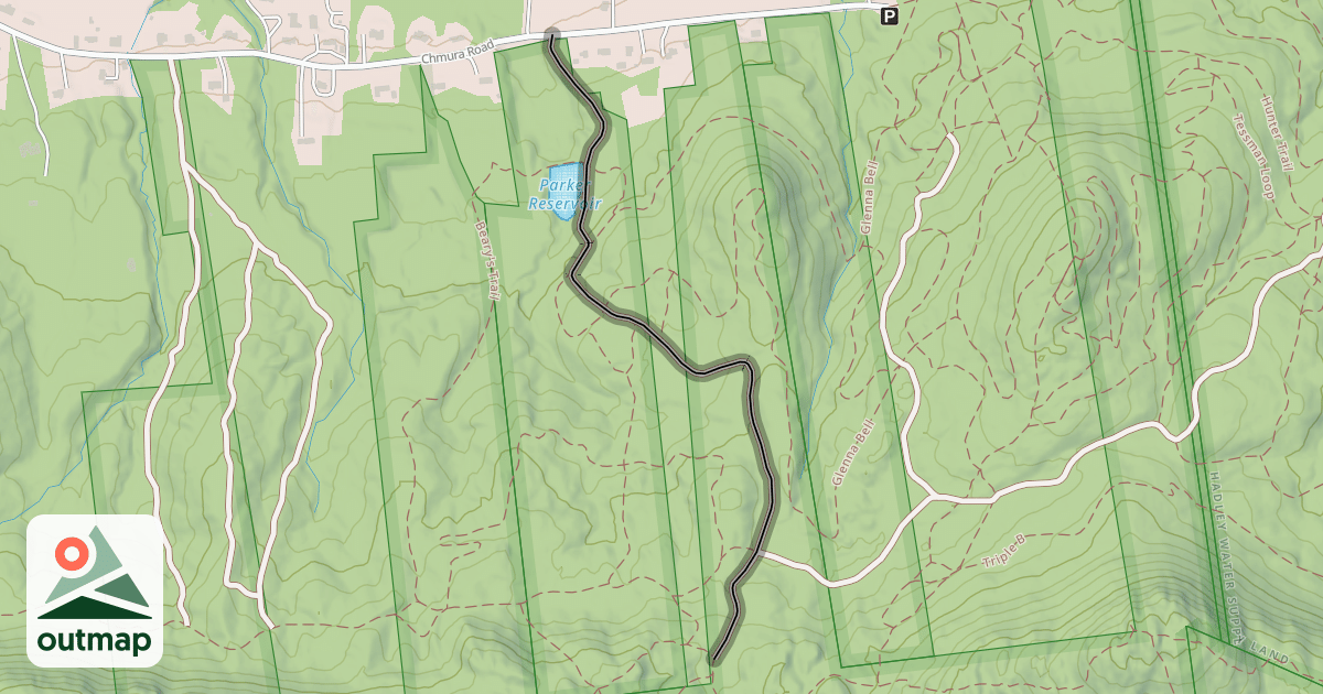 Map of Parker Road