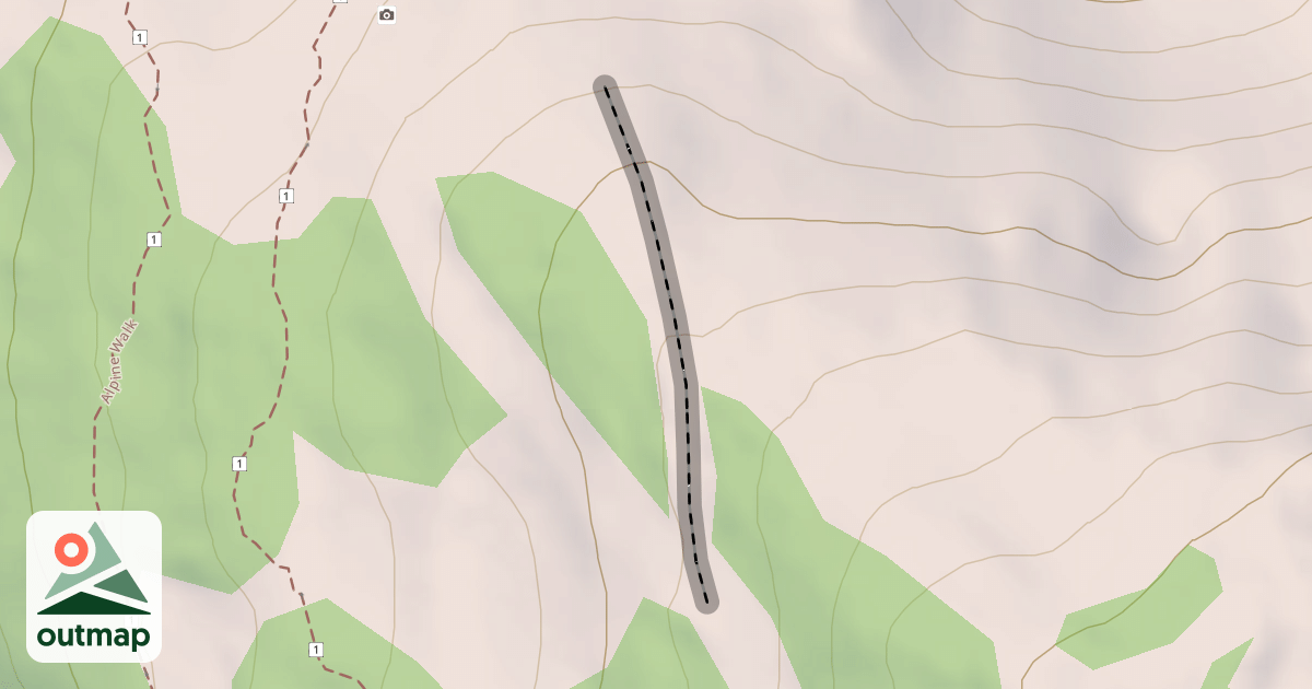 Map of Cutover to Lower Chainsaw Ridge