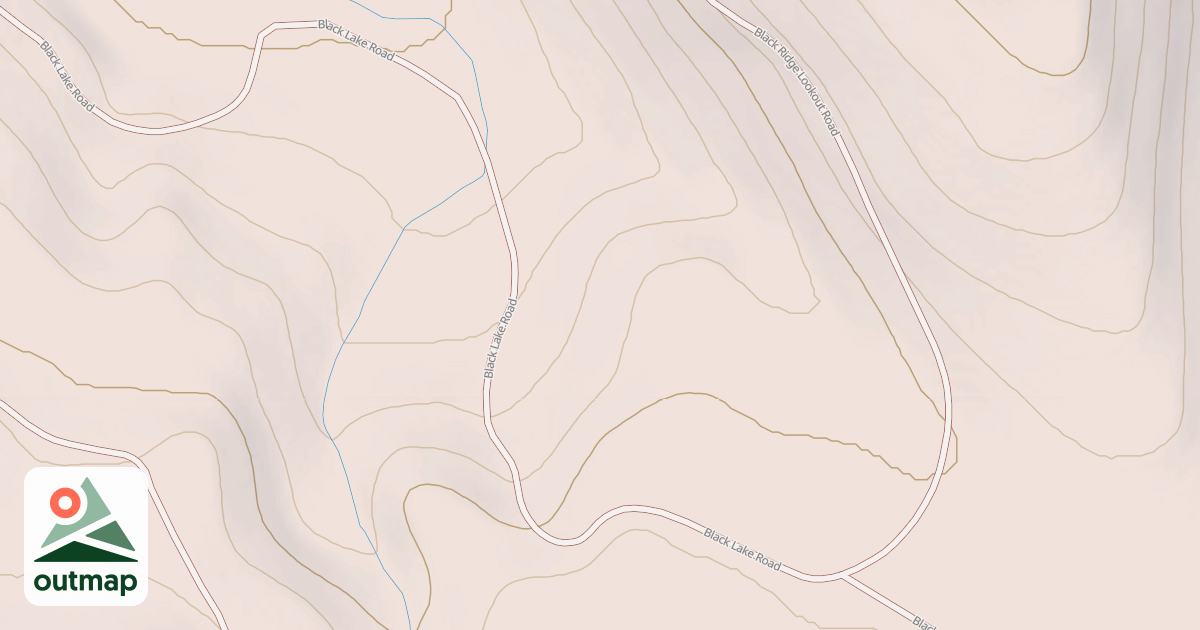 Map of BLACKS LAKE