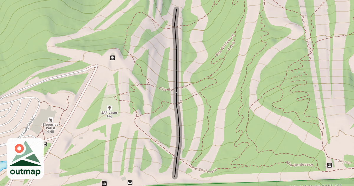 Map of Upper Main Street