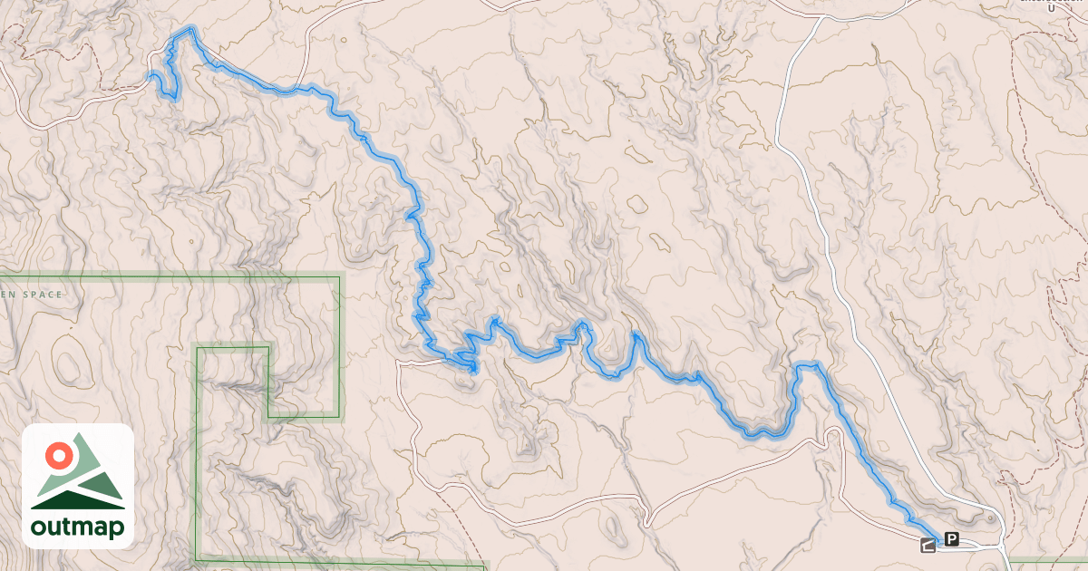 Map of Cheyenne Rim Trail