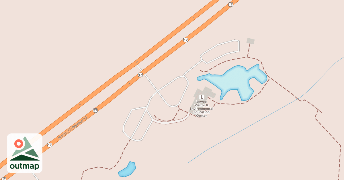 Map of SEWEE VISITOR CENTER LOOP