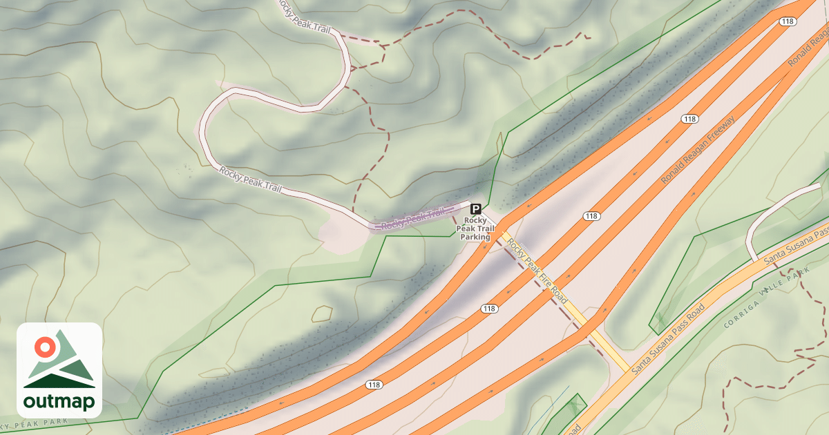 Map of Rocky Peak Trail
