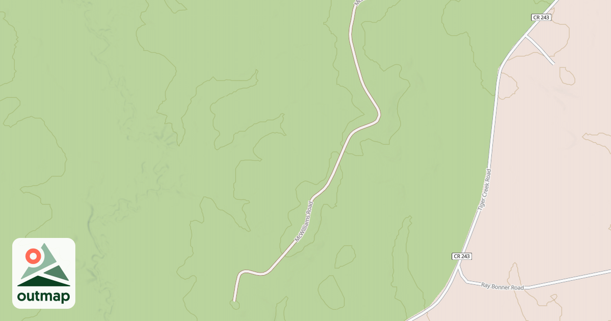 Map of MCWILLIAMS
