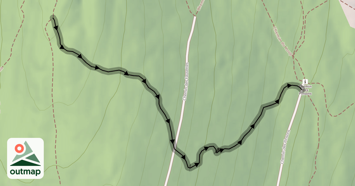 Map of Corsuet Bike Center - La Face Cachée