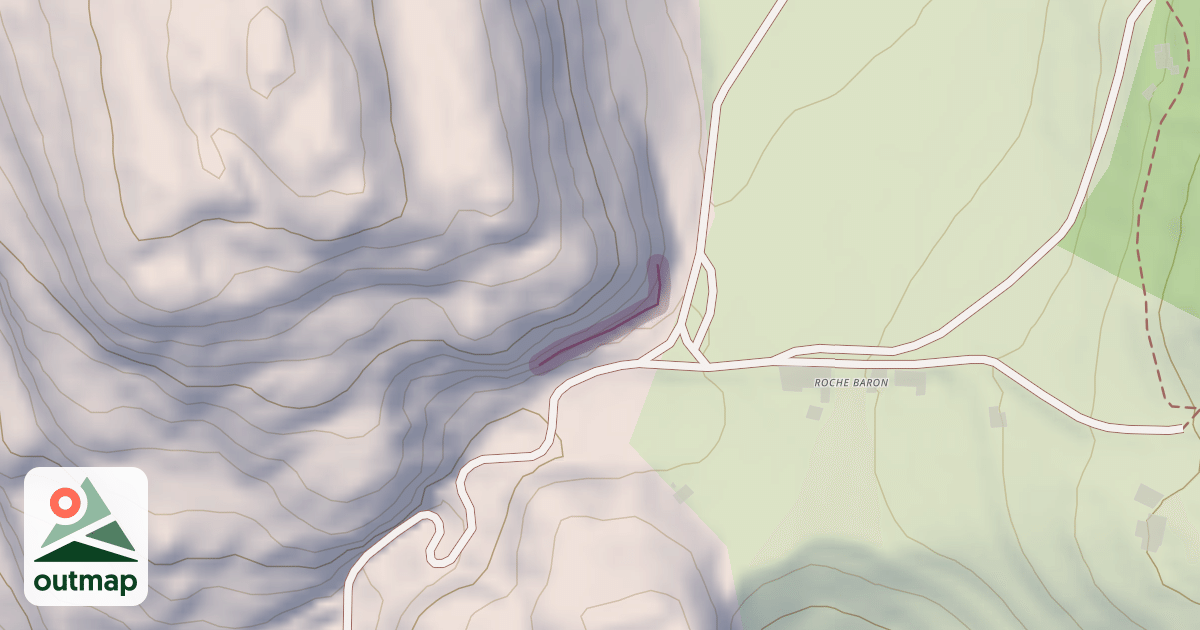 Map of Rocher Baron - La sieste au soleil
