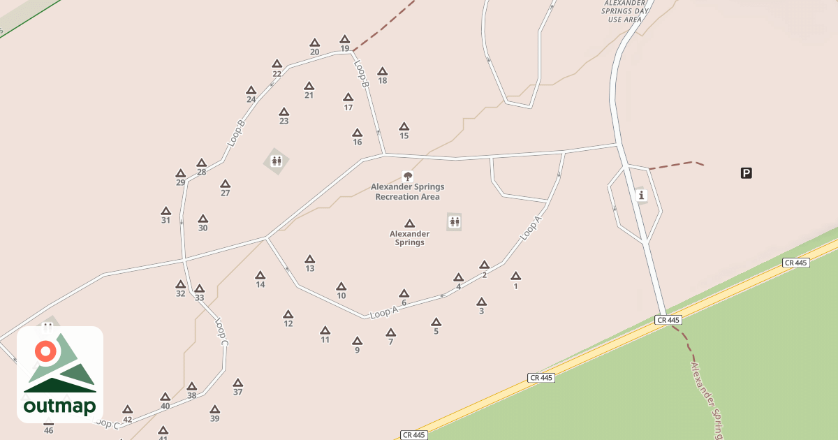 Map of ALEX SPGS - LOOP A