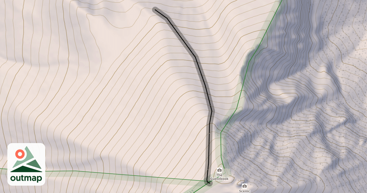 Map of North Summit Snowfield
