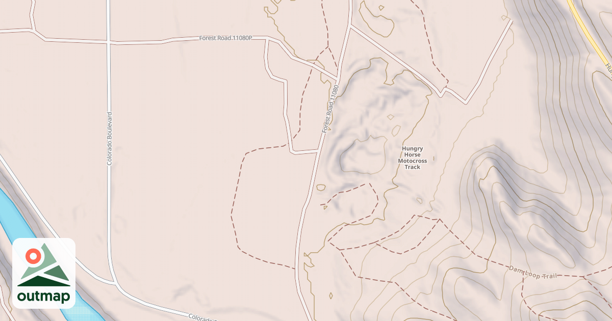 Map of USFS Motor Vehicle Use Map Trails 4480
