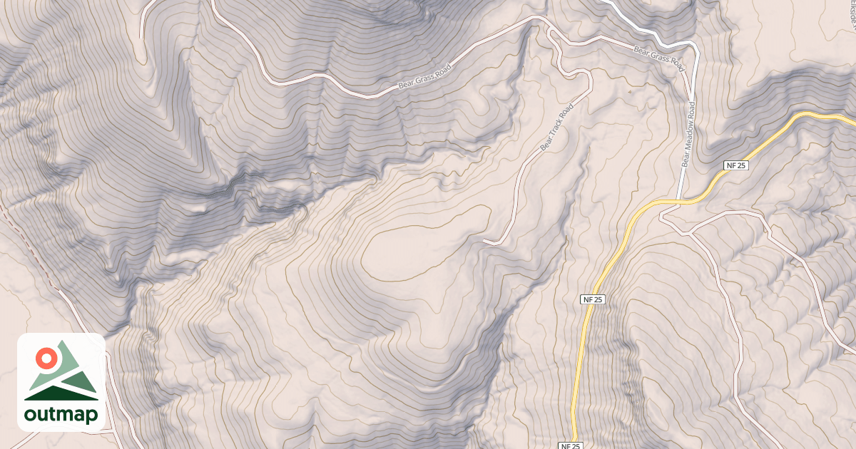 Map of BEAR TRACK