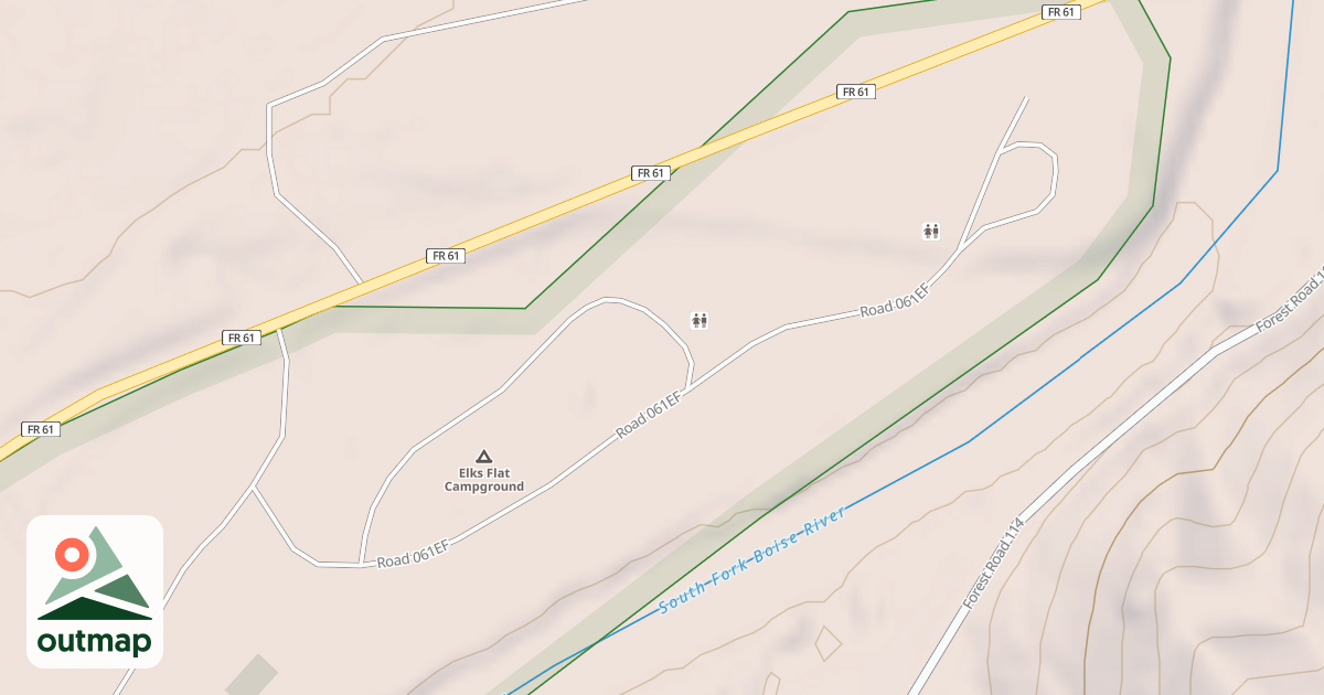 Map of ELKS FLAT CG, NORTH LOOP