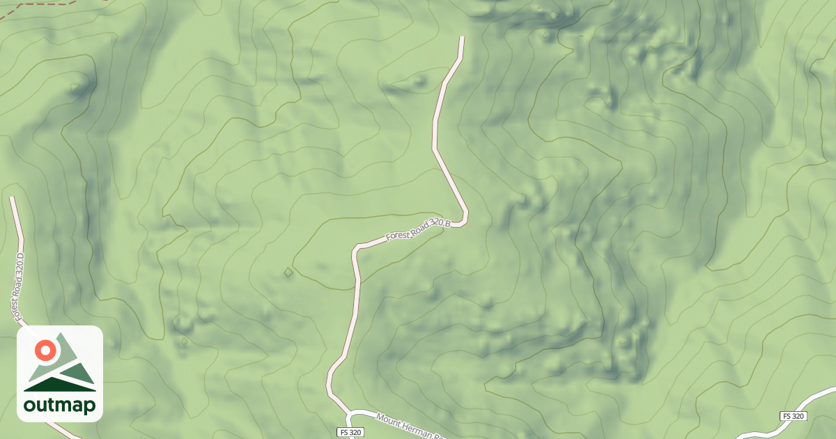 Map of HERMAN SPUR 2 NORTH