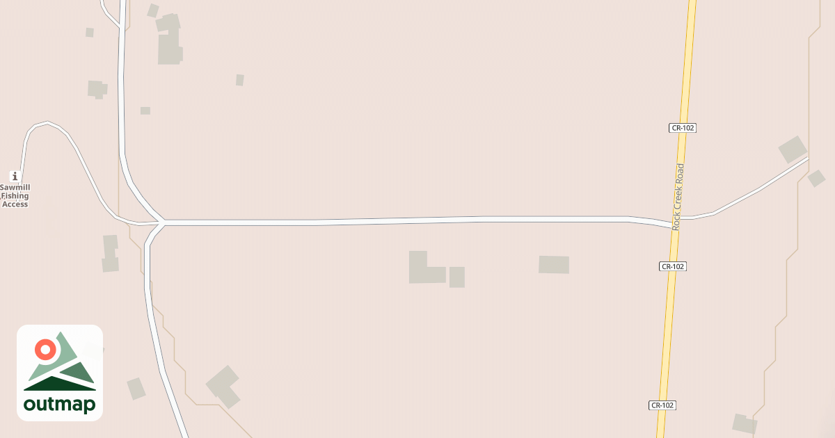 Map of ROCK CREEK SPUR (SAWMILL)