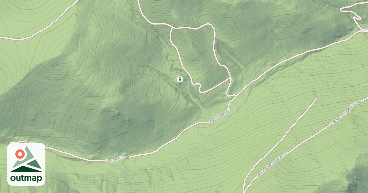 Map of BARD CREEK