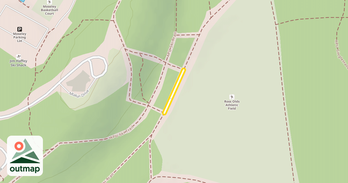 Map of APU Ski Trail