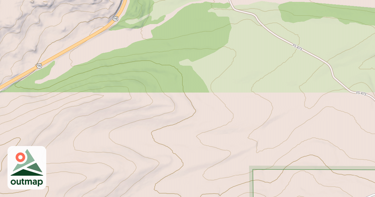 Map of MUDDY SPUR